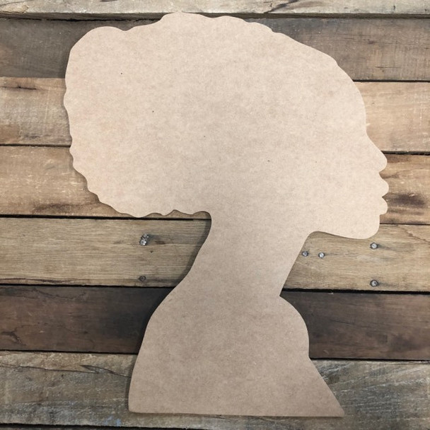 Woman with Hair 3 WS, Diva head, Unfinished Craft Shape