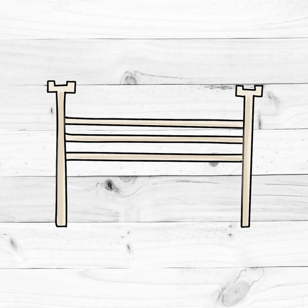 Jumping Fence, MDF Shape, Unfinished Wood Craft Shape