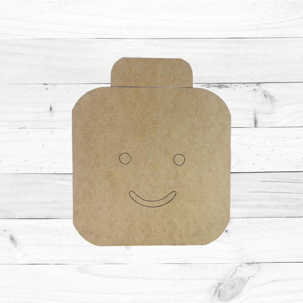 Smiling Building Block Character