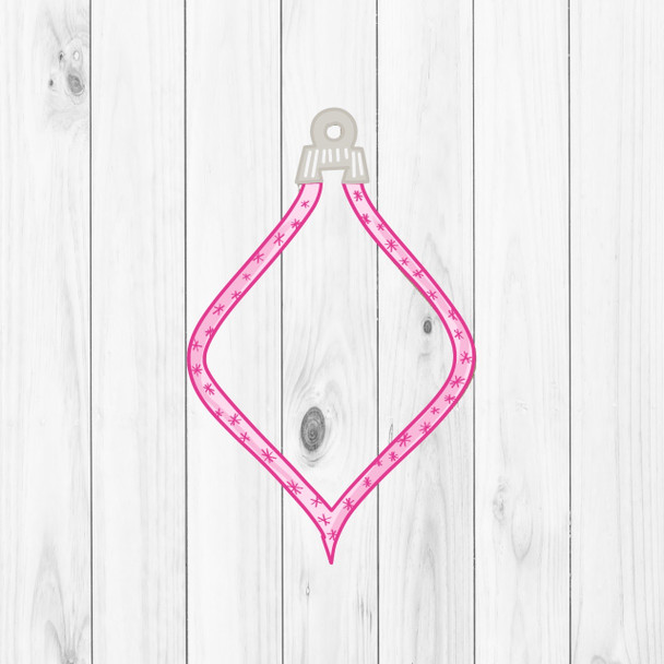 Bulb Ornament Outline, Christmas Shape, Unfinished Wood Craft Shape