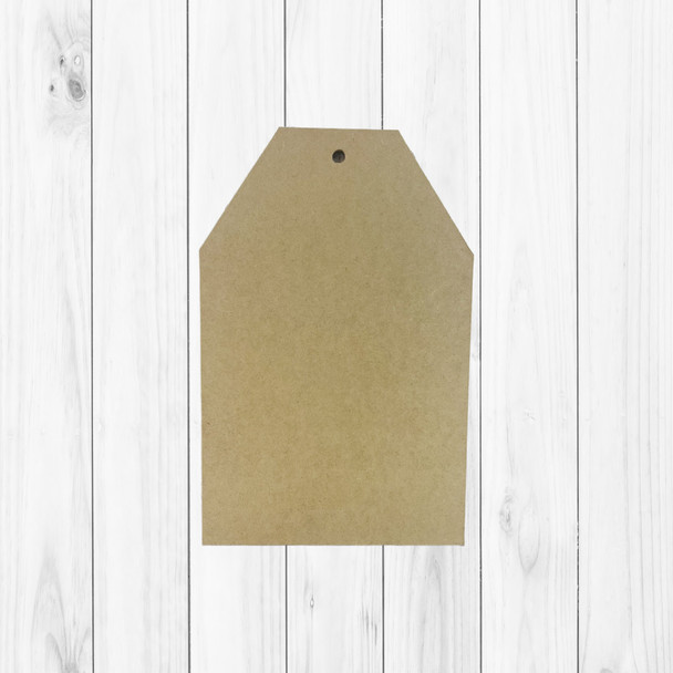 Gift Tag, Christmas Shape, Unfinished Wood Craft Shape