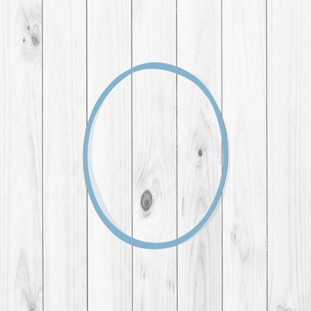 Oval Outline, Indian Block Print Stencil, Unfinished Wood Craft Shape