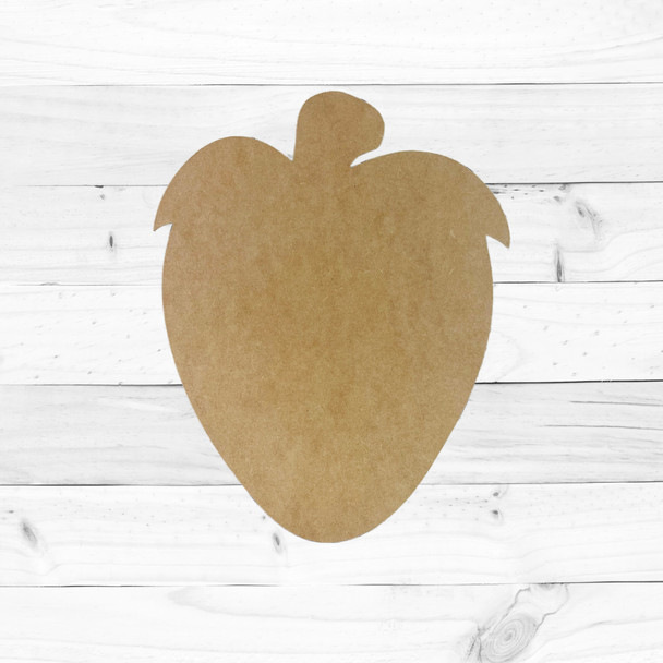 Strawberry, Kids Shape, Unfinished Wood Craft Shape