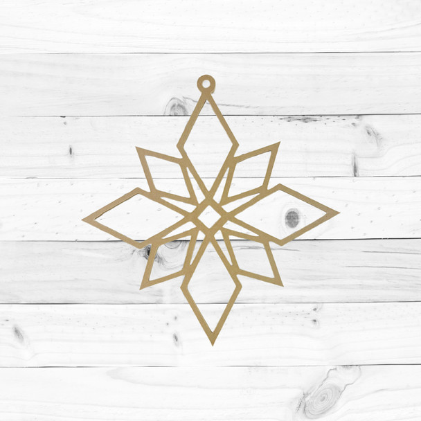 Star Dust Ornament Outline, Christmas Shape, Unfinished Wood Craft Shape