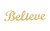 Believe Unfinished Wooden Craft Decor Wood Cutout MDF