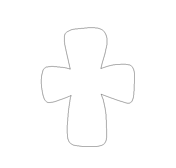 Thick Cross, Faith Cutout, Unfinished Cutout, Wooden Shape, Paintable Wooden MDF