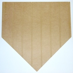 Wooden Homeplate Cutout Beadboard Shape Paint-able MDF DIY Craft