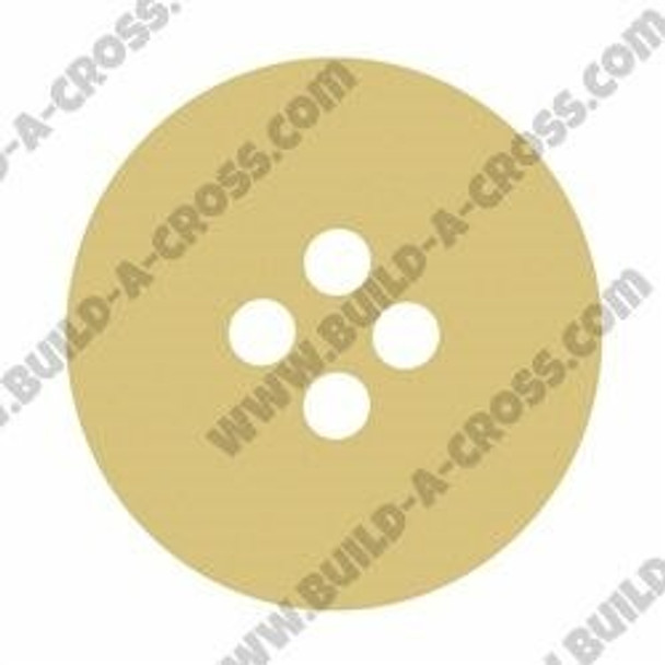 Button Unfinished Cutout Paintable Wooden MDF Craft build-a-cross