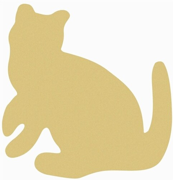 Cat Unfinished Cutout Paintable Wooden MDF DIY Craft