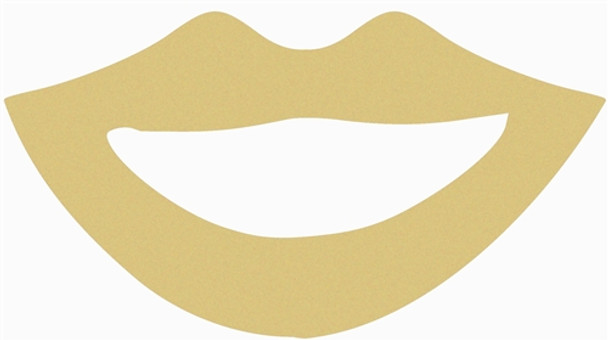 Lips Unfinished Cutout, Wooden Shape, Paintable Wooden MDF