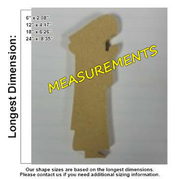 Nativity Joseph Unfinished Cutout measurements
