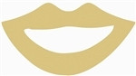 New York Lips Unfinished Cutout, Wooden Shape, MDF DIY Craft