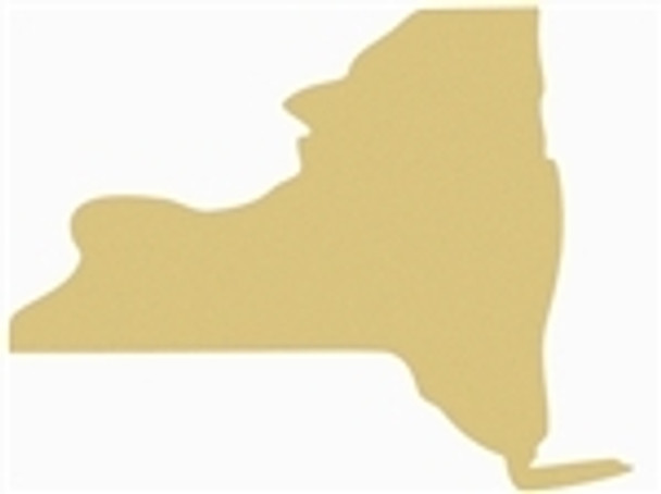 A New York State Unfinished Cutout, Wooden Shape, MDF DIY Craft