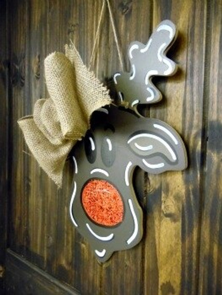 Reindeer Unfinished Cutout Wooden Shape