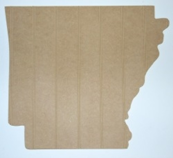 Wooden State Arkansas Unfinished Beadboard, Paint-able  MDF DIY Craft