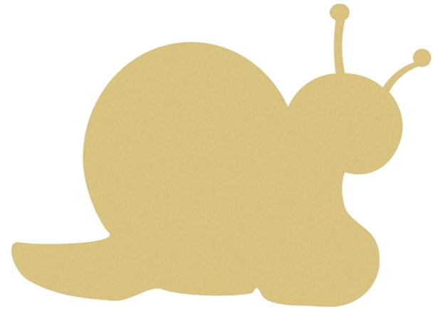 Snail Unfinished Cutout, Wooden Shape,  Paintable MDF DIY Craft