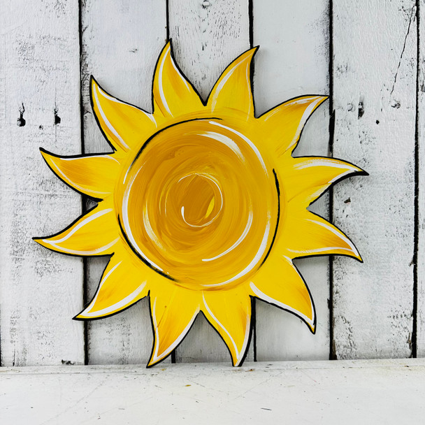 Sun Unfinished Cutout, Sunshine, Summer Wooden Shape, MDF DIY Craft2