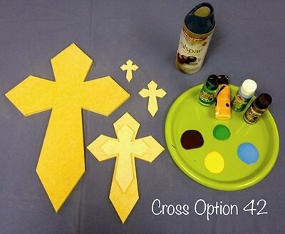 UNFINISHED WOODEN CROSS PAINTABLE WALL HANGING CROSS