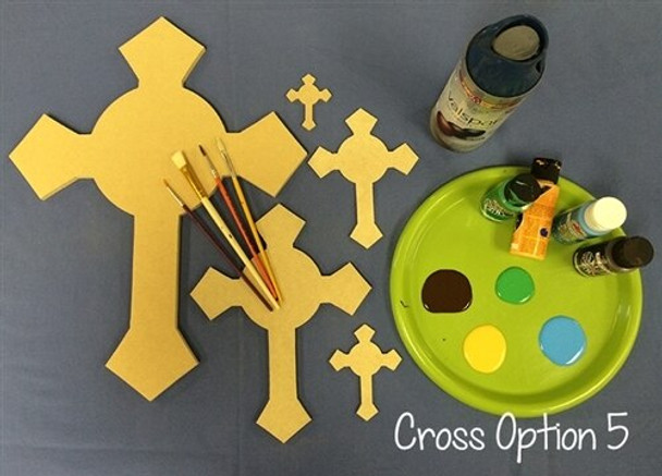UNFINISHED WOODEN CROSS PAINTABLE WALL HANGING STACKABLE CROSS