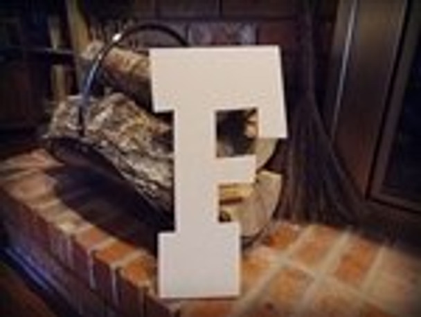 Unfinished MDF Wood Letters Alphabet-F
