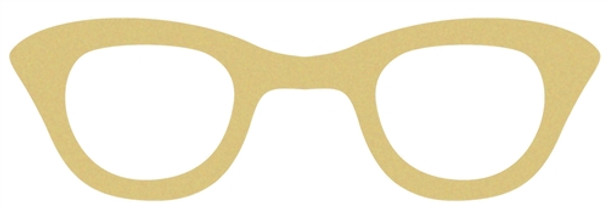Women's GLasses Unfinished Cutout, Wooden Shape, Paintable Wooden MDF