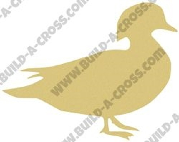 Wood Duck Unfinished Cutout, Wooden Shape, Paintable Wooden MDF