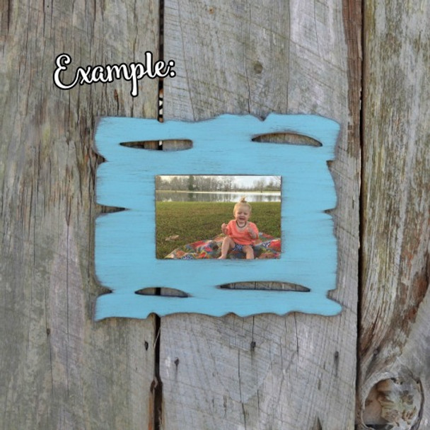 Unfinished Picture Frame Wooden Paintable Wood Grain DIY