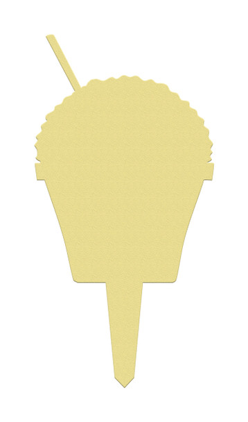 Unfinished outdoor DIY wooden yard art pattern sno cone sign