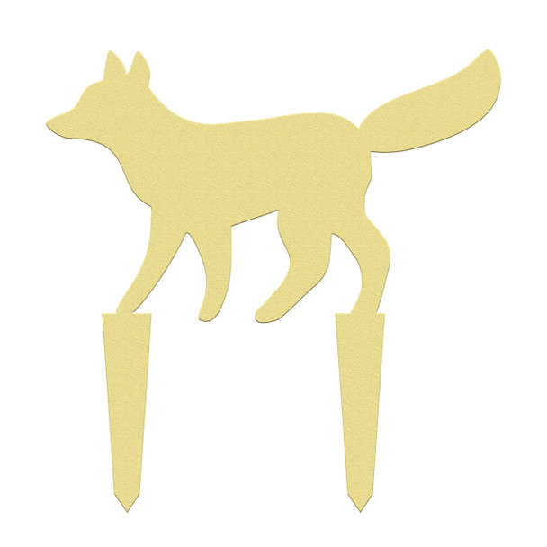 Unfinished outdoor DIY wooden yard art pattern fox sign