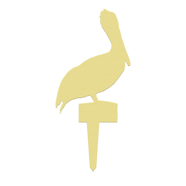 Unfinished outdoor DIY wooden yard art pattern pelican sign