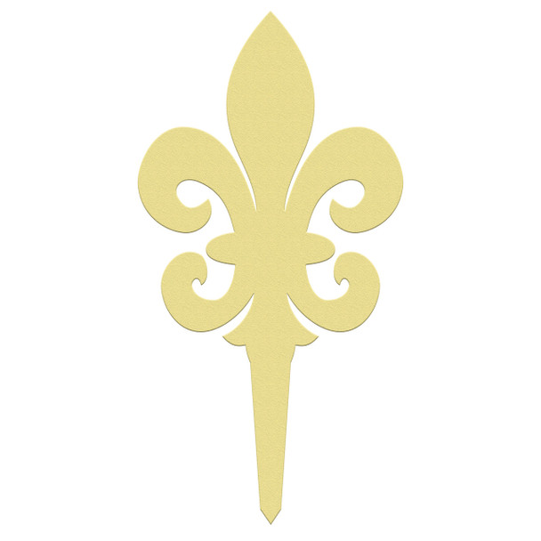 Unfinished outdoor DIY wooden yard art pattern fancy fleur de lis sign