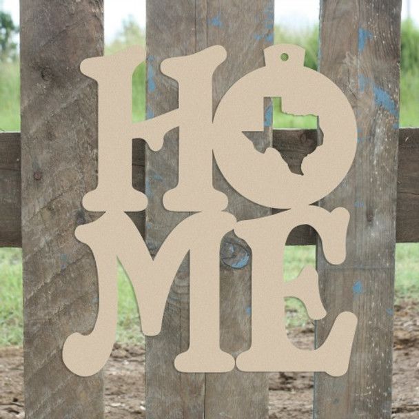 Home State Christmas Ornament Wall Art Wooden DIY Craft MDF