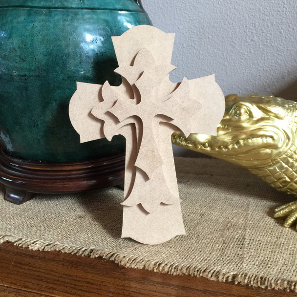 Unfinished Free Standing Cross Kit, #61