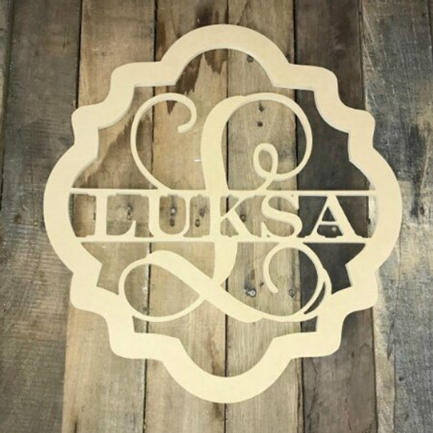 Quatrefoil Frame Family Name-LUKSA