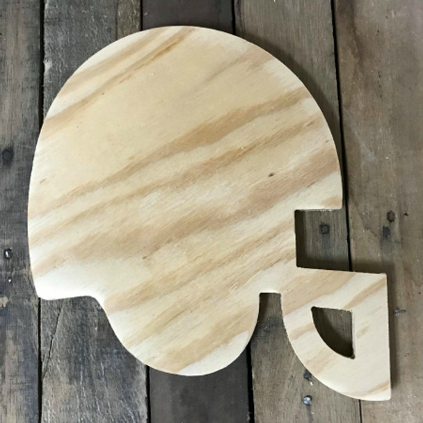 Wooden Pine Cutout, Football Helmet, Unfinished Wood Shape, DIY