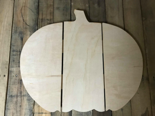 Pumpkin Shiplap, Unfinished Pumpkin, White Pine, Photo Prop