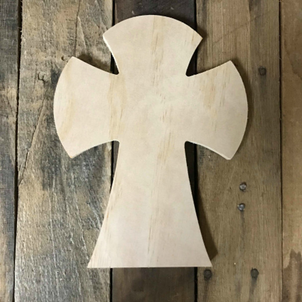 Unpainted Wooden Cross, DIY Craft, Wood Wall Art Pine (9)