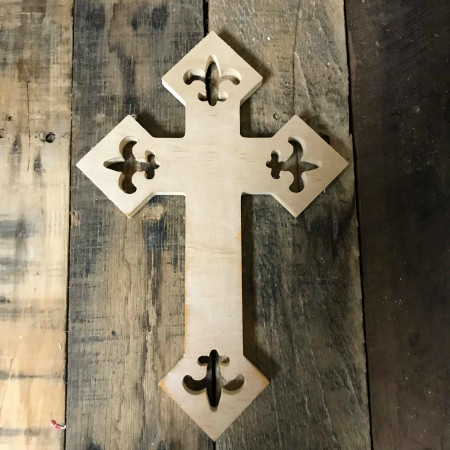Buy Cross 59 Wood Craft, Wall Art Pine, Unpainted Cutout