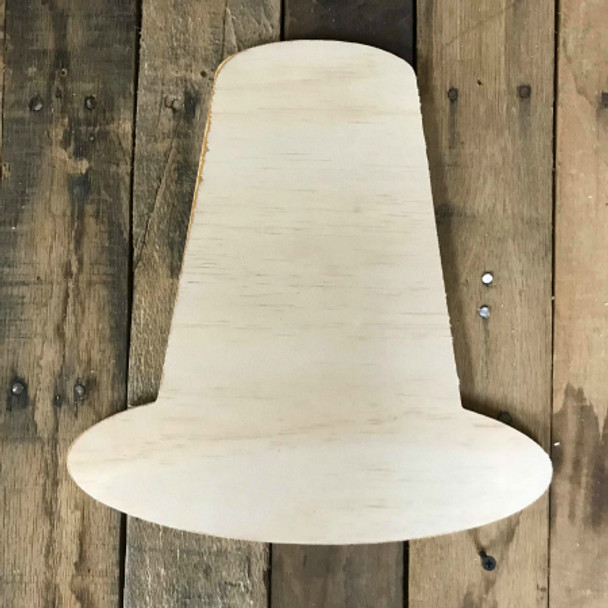 Wood Pine Shape, Pilgrim Hat, Unpainted Wooden Cutout DIY