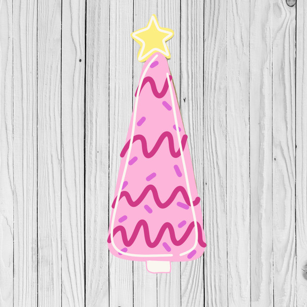 Straight Christmas Tree, Unfinished Wood Shape, Christmas Cutout