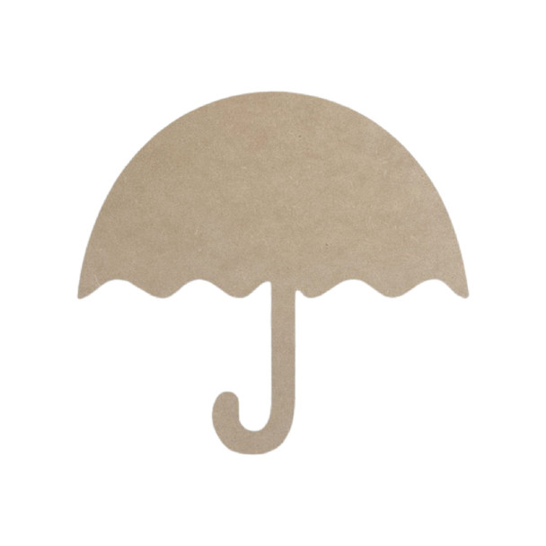 Umbrella 2, Unfinished Wooden Cutout, Spring  Décor, 