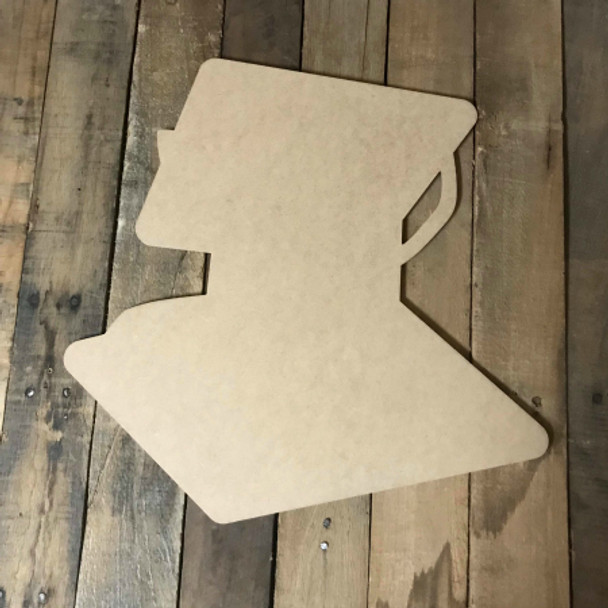 Marshmallow Holding Cracker , Unfinished Wood Shape, Wood Cutout