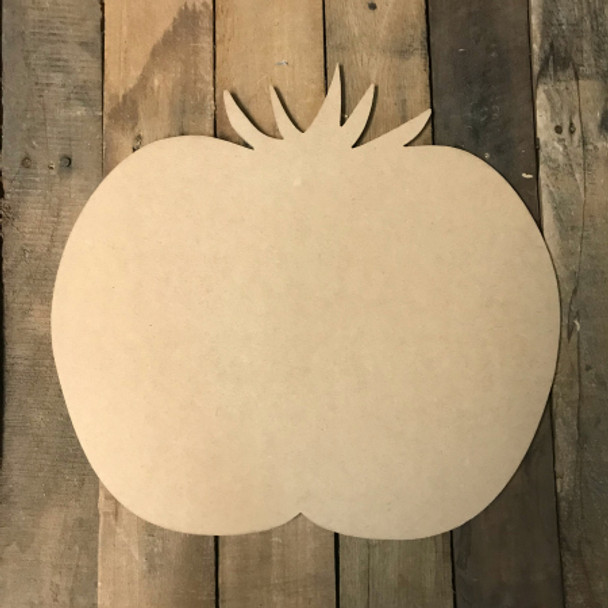 Wooden Tomato Cutout, Wooden Shape