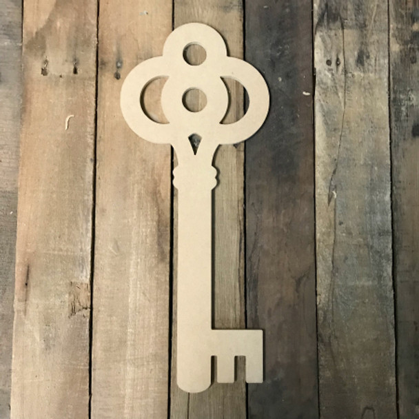 Wooden Key Cutout, Wood Key Shape, Paintable
