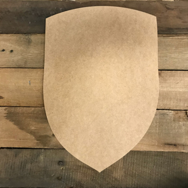 Wooden Shield Cutout, Wood MDF Shape, Craft Wood Shape
