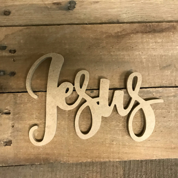 Jesus Word, Unfinished Shape, Alphabet Paintable DIY