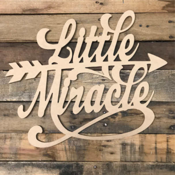 Little Miracle, Unfinished Wooden Cutout Craft