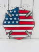 Buy Fireman American Flag Badge Cutout, Wooden Shape, Paint by Line