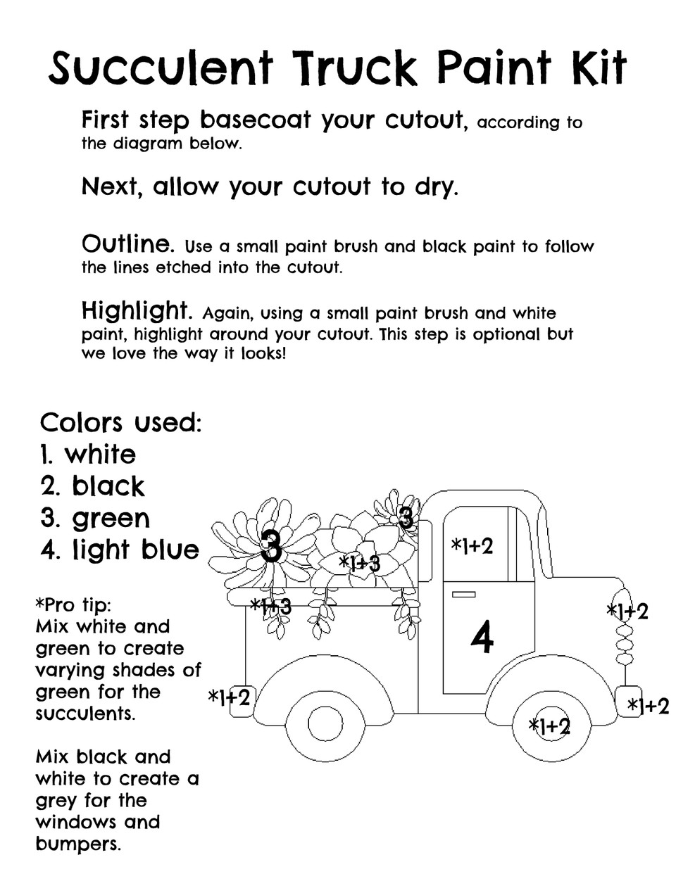 Buy Christmas Truck Paint Kit, Video Tutorial and Instructions