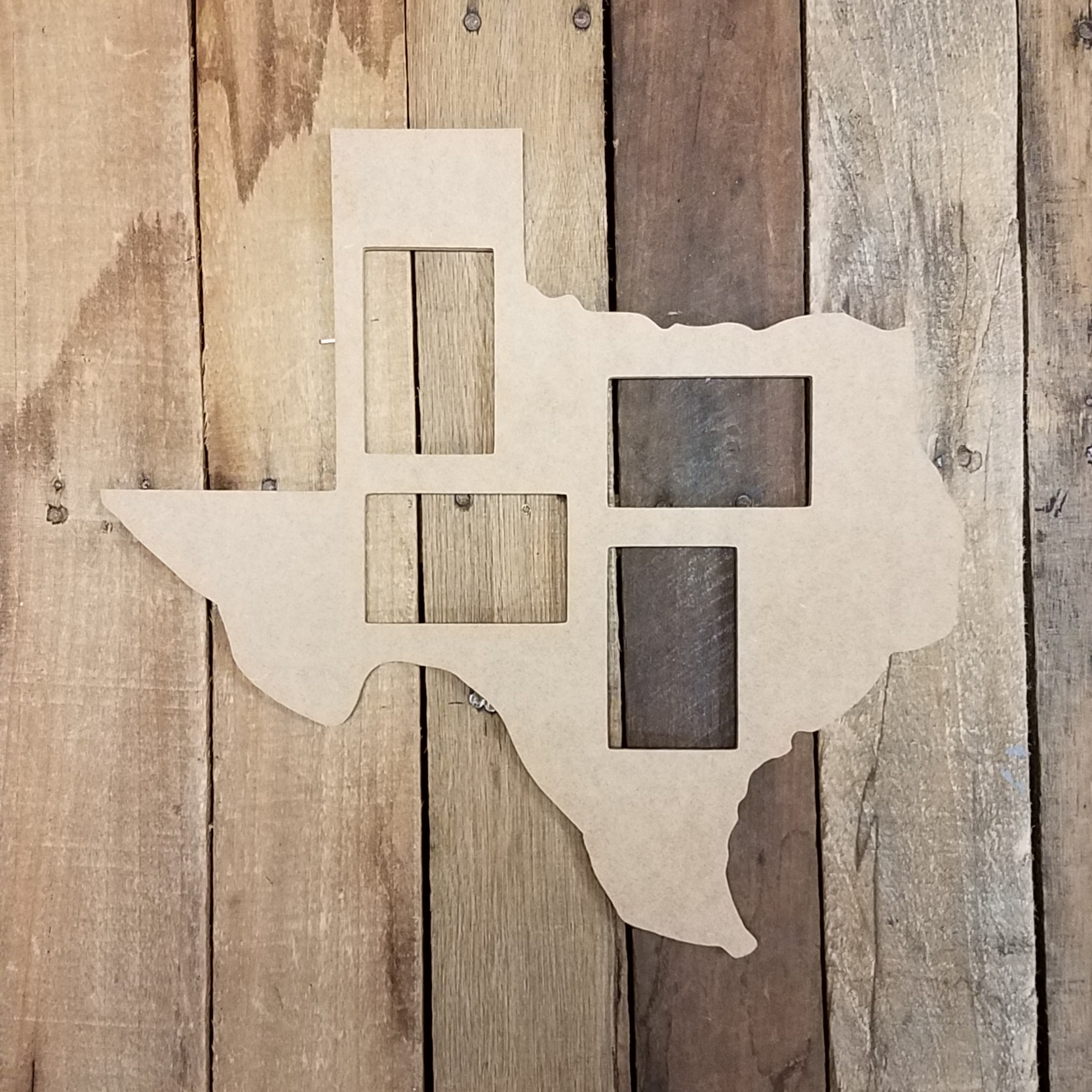 Wooden Texas Picture Frame Custom Wood Photo Frame